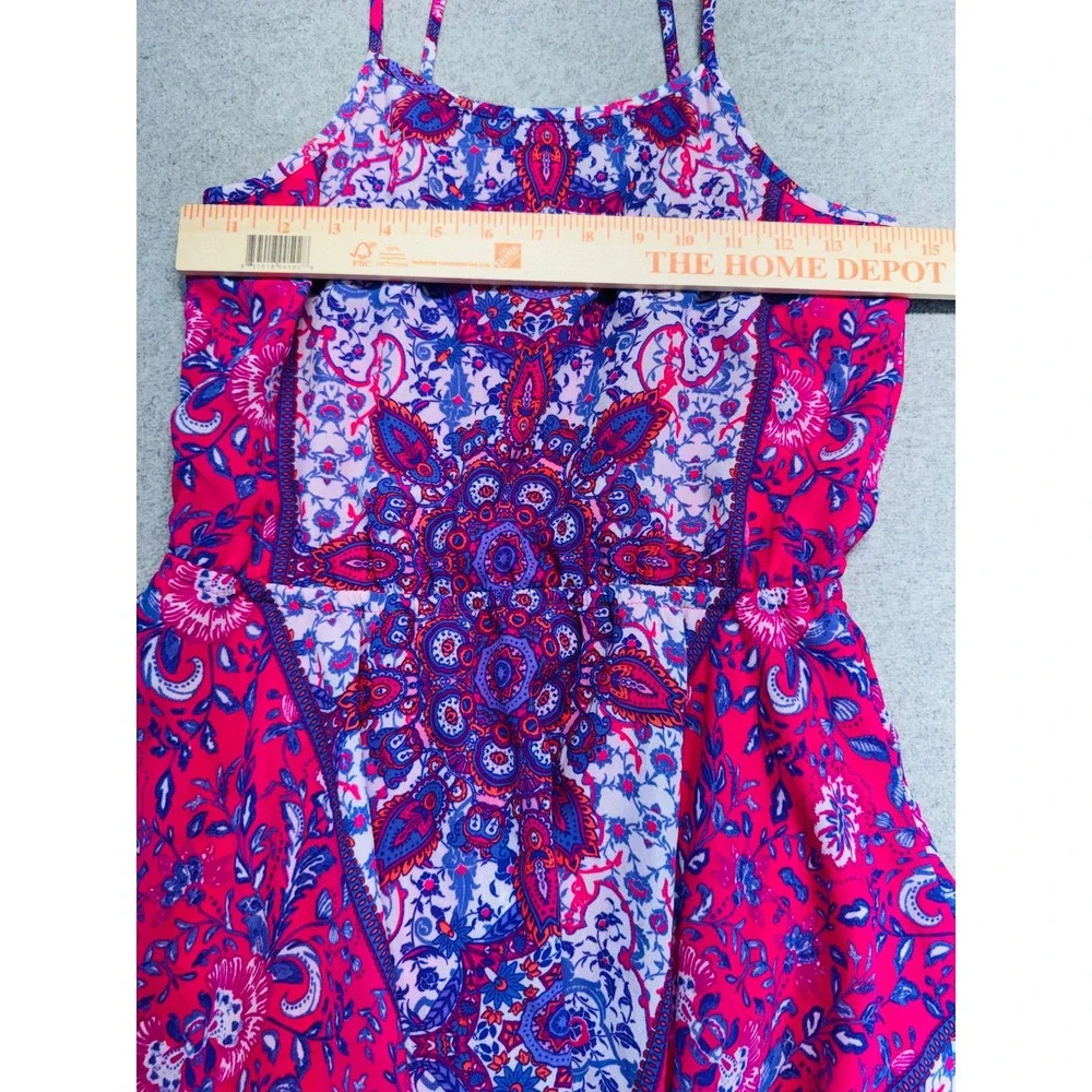 The Children's Place Girls XL 14 Pink Purple Paisley Dress Handkerchief Flowy - Picture 6 of 12
